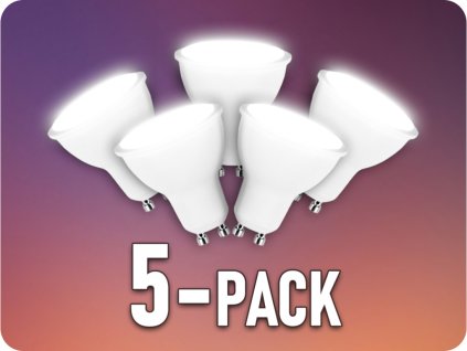 GU10 LED-LAMPE 10W, 1000LM, 100°/5-PACK!