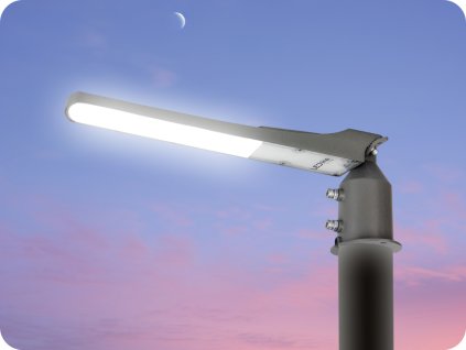 LED ÖFFENTLICHE BELEUCHTUNG FLAMINGO MIT LICHTSENSOR UND ADAPTER 50W, 5000LM, IP65, 4000K, GRAU [206977]