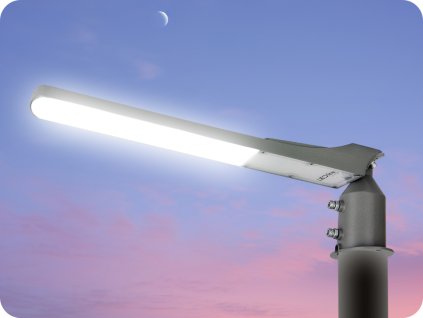 LED ÖFFENTLICHE BELEUCHTUNG FLAMINGO MIT LICHTSENSOR UND ADAPTER 100W, 10000LM, IP65, 4000K, GRAU [206984]