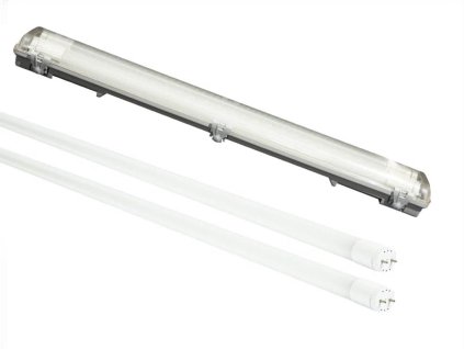 GERMINA LED WASSERDICHTE LAMPEN MIT RÖHRE 2X9W, 2X900LM, 60CM [GW-0120]