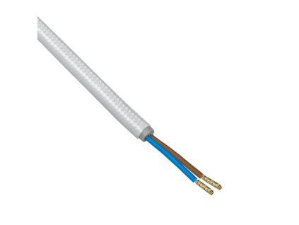 DPM GEFLECHTKABEL 2X0,75MM², WEISS, 3M PACKUNG [DIC0230]