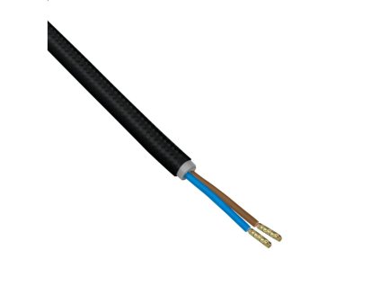 DPM GEFLECHTKABEL 2X0,75MM², SCHWARZ, 3M PACKUNG [DIC0130]