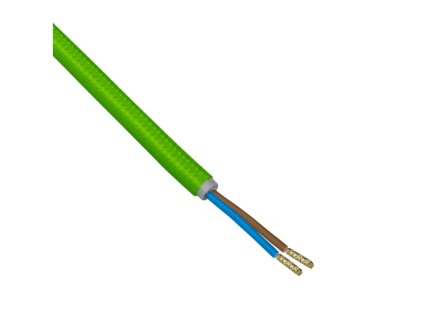 DPM GEFLECHTKABEL 2X0,75MM², GRÜN, 3M PACKUNG [DIC0830]