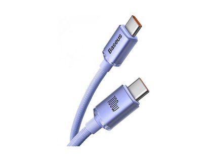 BASEUS CRYSTAL SHINE USB-C-AUF-USB-C-KABEL, 100 W, 1,2 M, LILA [030622]