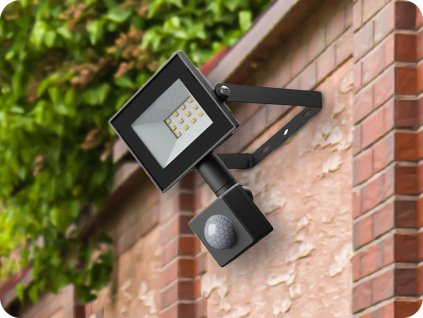 LED-SCHEINWERFER MIT SENSOR NOCTIS LUX 4, 20W, 1650LM, SCHWARZ