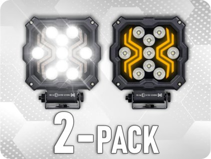 LED ARBEITSLEUCHTE + POSITIONSLICHT X-SPIDER 18W, 1700LM/2-PACK! [L0195]