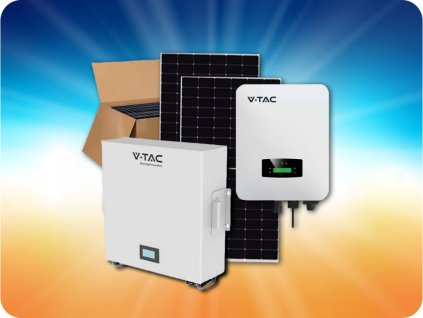 Solarwechselrichter 6kW ON/OFF GRID HYBRID mit LCD-Display EINPHASIG + Batterie für Solarwechselrichter 5kWh + 12 Stück MONO Solarpanel 480W