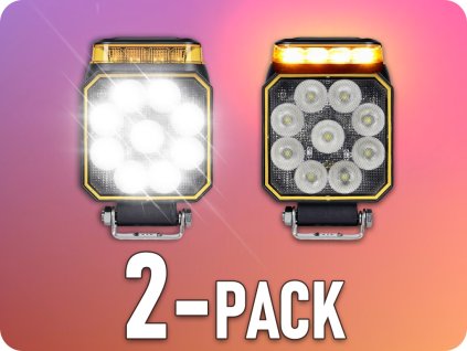 LED Rückfahr-Warnleuchte, 10W+4W, 900lm/2-PACK! [L2500]