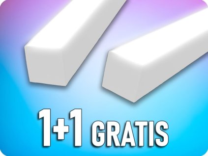 LED LINEARE OBERFLÄCHENLEUCHTE 40W, 4000LM, 120CM, WEISS, 1+1 gratis! [SLI047300CCT_PW]