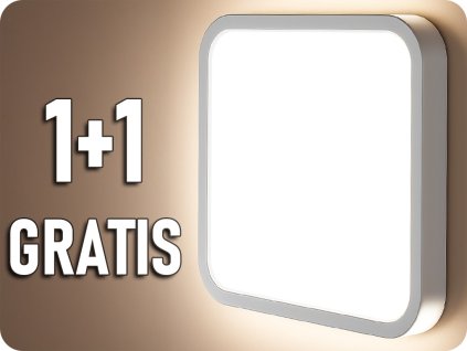 LED LEUCHTE 48W, 5160LM, QUADRATISCH, WEISSER RAHMEN, SAMSUNG CHIP, 1+1 gratis!