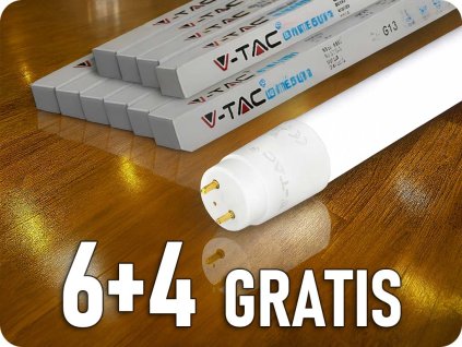 LED-Röhre T8, 20W, 2100lm, G13, Nano-Kunststoff, 150cm, 6+4 gratis!