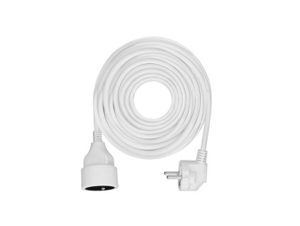 Solight Verlängerungskabel - Stecker, 1 Buchse, 15m, 3 x 1,5mm2, weiß [PS12]