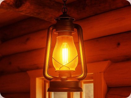 Retro LED-Lampe E14, 6W, 800lm, 300°, Kerze