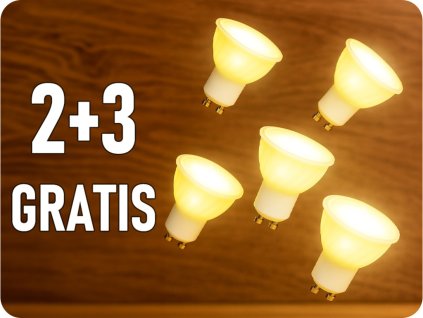 GU10 LED-Lampe 6W, 445lm, 110°, dimmbar, SAMSUNG-Chip, 2+3 gratis!