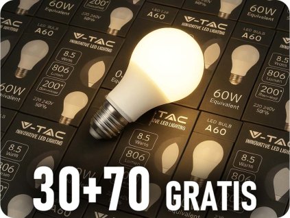 E27 LED Glühbirne  8,5W, 806lm, A60, 30+70 gratis!