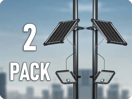 SOLAR-LED-SCHEINWERFER MIT FERNBEDIENUNG UND PIR-SENSOR 10W, 1500LM/2-PACK!