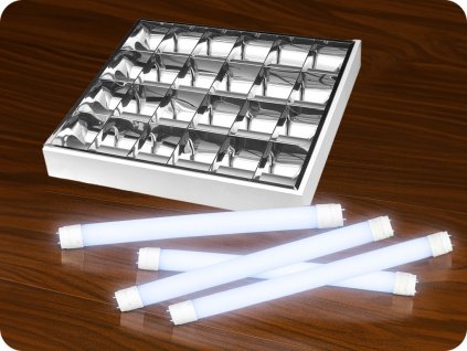 LED LEUCHTE RASTRO + 4x LED-Röhre – günstiges Paket!