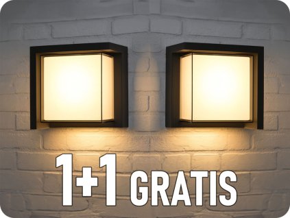 LED-Wandleuchte VERTO 10W, 1200lm, CCT, quadratisch, 1+1 gratis! [SLI003074CCT_PW]