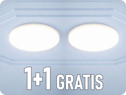 LED-Deckenleuchte NYMPHEA FUSION 20W/30W/40W, CCT, 1+1 gratis! [SLI031056CCT_PW]