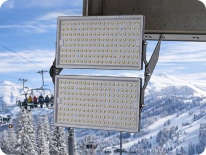 LED-Scheinwerfer 500 W, 67500 lm, IP65, schwarz, CREE CHIP