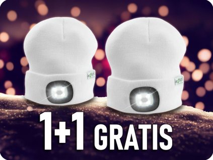 KAPPE MIT WIEDERAUFLADBARER LED-LEUCHTE 1W, 250MAH, 6500K, WEISS, 1+1 gratis! [EC20590]