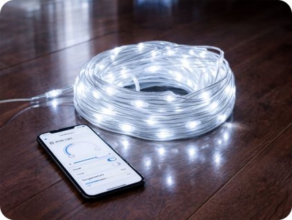 Smart LED-Dekorationskette 20m, 2,7W, 6500K, IP65 [ML61610]