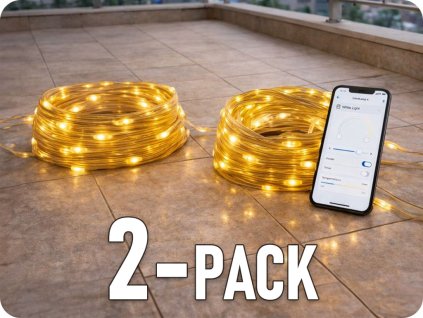 SMART LED-Dekorationskette 50m, 3,5W, IP65/2-PACK! [ML61613]