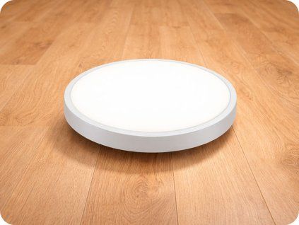 LED-Leuchte 36W, 3820lm, IP44, rund, weißer Rahmen