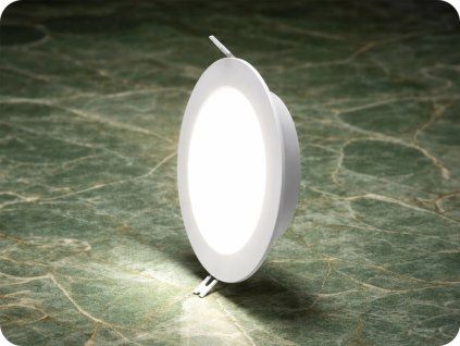 LED-Einbaupaneel mit Netzteil, 12W, 1320lm, Backlit, rund