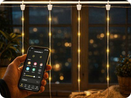 Ecolight Magic Vorhang, 300LED, 3x1m, DC:5V/1A