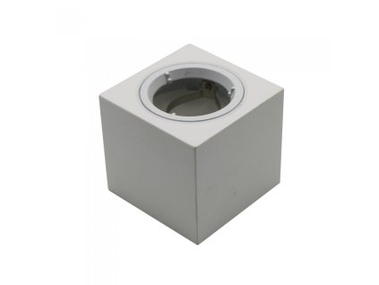 6488 gu10 gehause eckig gips mit aluminium ring