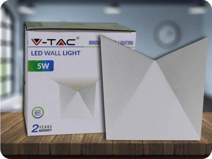 5W LED Wandleuchte  Gehäuse IP65 4000K (Lichtfarbe Neutralweiß)