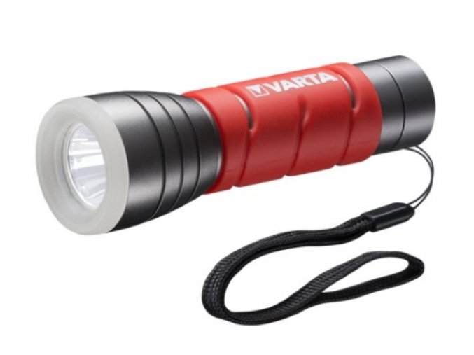 19910 1 varta led outdoor sports taschenlampe 3xaaa 5w zwei modi rot