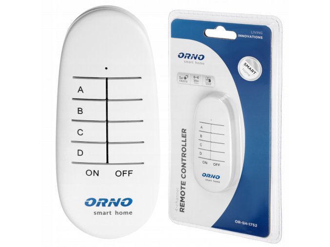 Fernbedienung für ORNO RF Switch, 4 Kanäle [OR-SH-1752]