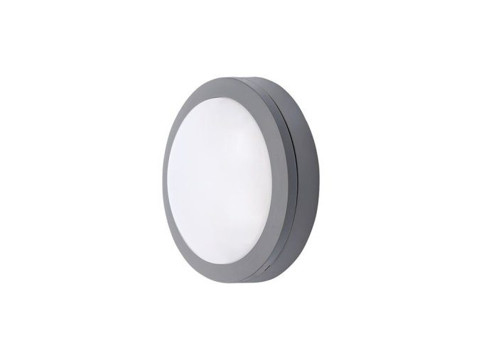 Solight LED-Außenbeleuchtung rund, grau,13W, 910lm, 4000K, IP54 [WO746]