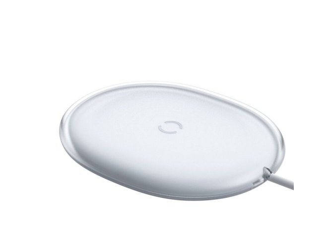 Baseus Jelly kabelloses Ladegerät 15W+USB-C-Kabel, weiß [023063]