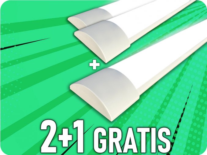 Prismatisches LED-Licht mit hoher Leuchtkraft, 38W,  150cm, 2+1 gratis!