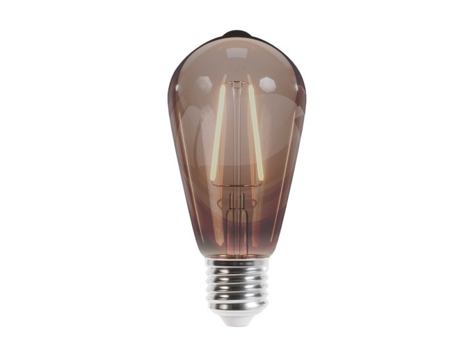 E27 LED-Retro-Glühlampe 4W, 400lm, ST64, Rauch, 2000K