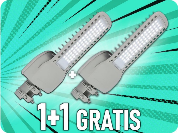 LED Straßenbeleuchtung 150W, 20300LM (135lm/W), Samsung Chip, 1+1 gratis!