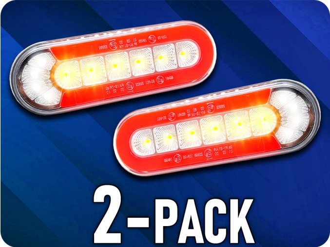 RÜCKLICHT, DYNAMISCHER BLINKER 12/24V/2-PACK! [L1873]