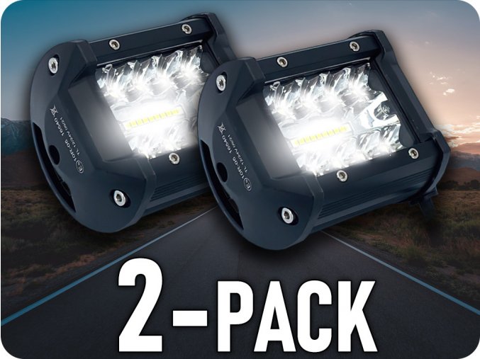 LED-Arbeitsleuchte 30W, 1300LM, 12V/24V, IP67/2-PACK! [LB0086]