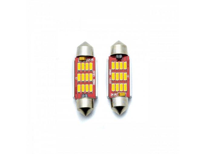 epl307 diody led 39mm 12 smd 4014 canbus 2 pcs