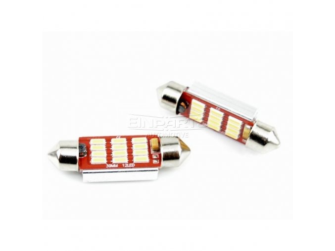 epl54 diody led 39mm 12smd 4014 canbus 3k 2szt (1)