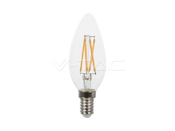 5714 led gluhbirne samsung chip filament 4w e14 kerze klar abdeckung 2700k