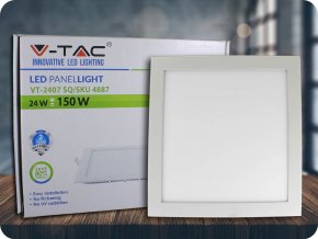 24W LED Premium Panel Einbauleuchte - Quadratisch (Lichtfarbe Kaltweiß)