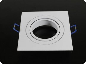 1 x GU10 Gehäuse Quadratisch Aluminium gebürstet (Farba rámiku BrúsenýHliník)