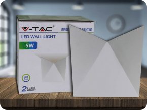 5W LED Wandleuchte  Gehäuse IP65 4000K (Lichtfarbe Neutralweiß)