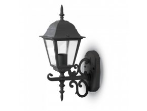 Gartenfassade Lampe 1xE27, schwarz und , IP44 (Farba weiß)