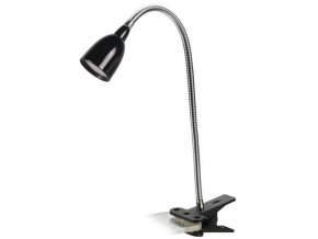 18219 7 solight led tischleuchte 2 5w 3000k clip schwarz wo33 bk