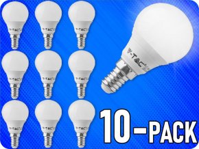 E14 LED-Lampe 4W, 320lm, P45/10-PACK!
